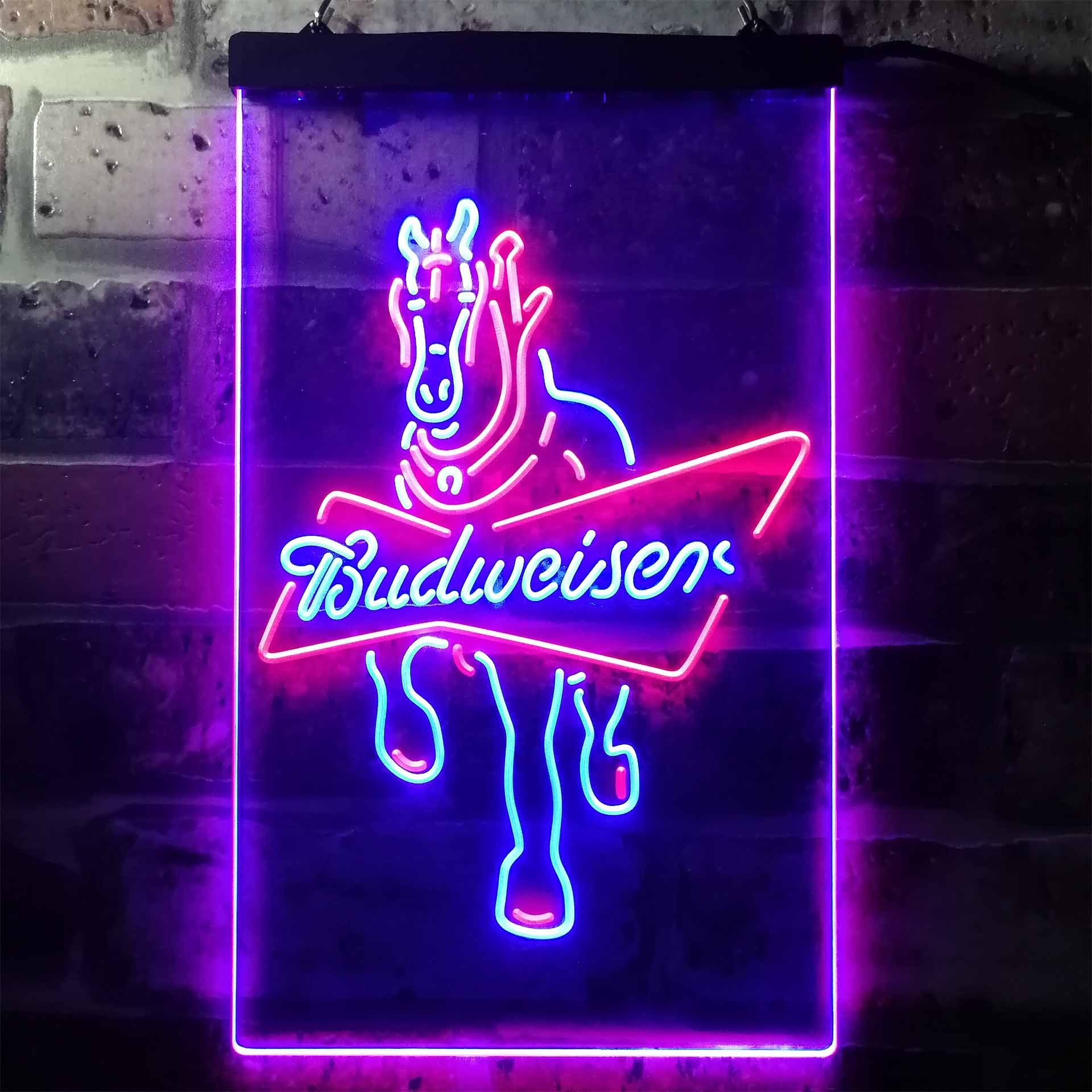 Budweiser Beer Horse Neon-Like LED Sign